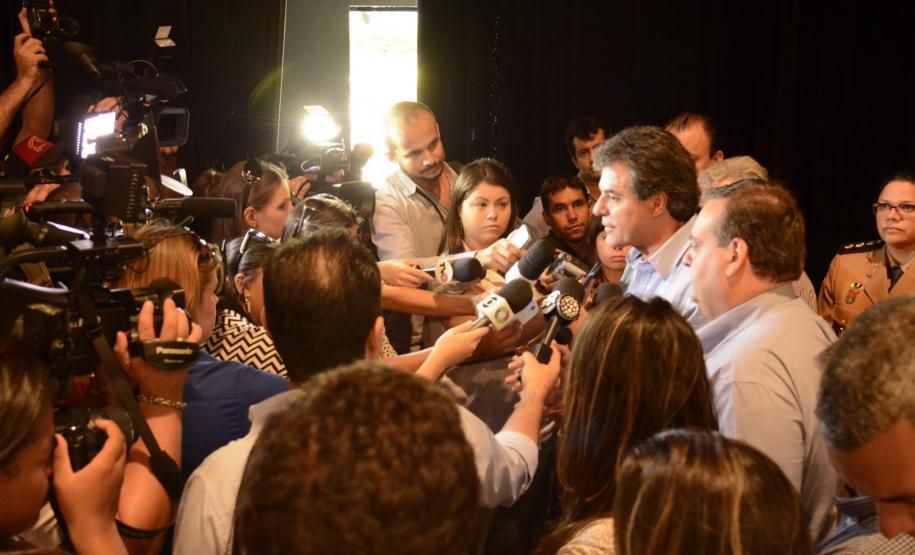 Governador Beto Richa participa da instalação do 25 Batalhão da Polícia Militar. Umuarama, 04/04/2014. Foto:Antonio Costa/ANPr