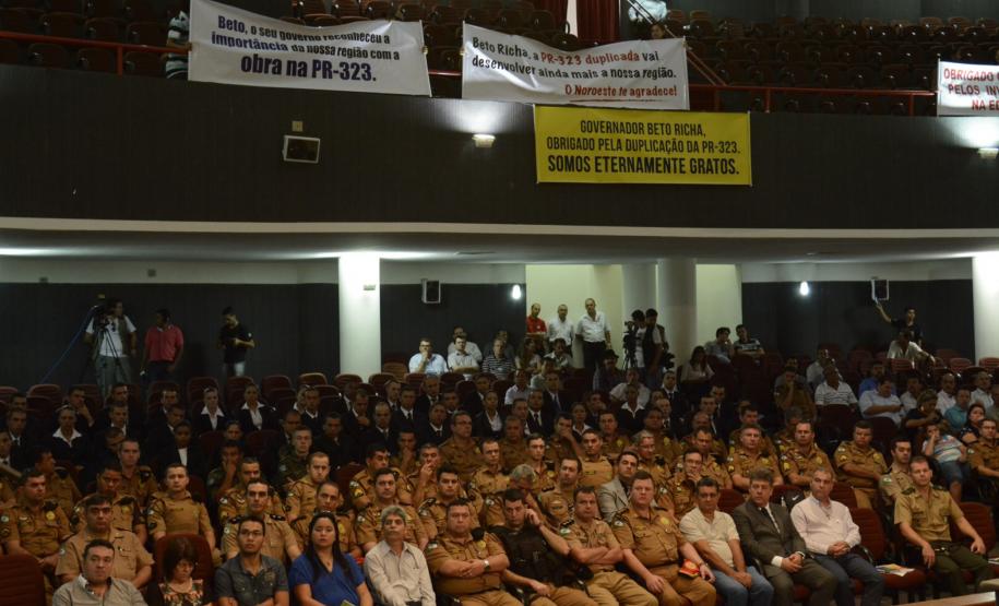 Governador Beto Richa participa da instalação do 25 Batalhão da Polícia Militar. Umuarama, 04/04/2014. Foto:Antonio Costa/ANPr