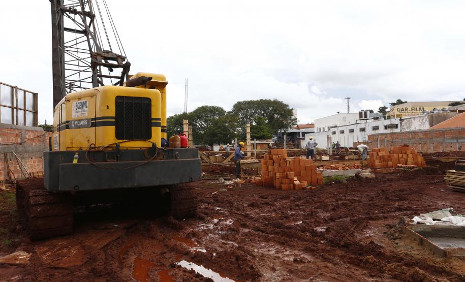 Obra da sede do IML de Londrina segue em ritmo acelerado