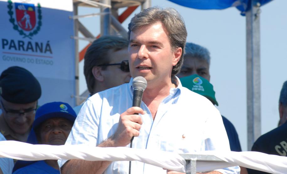 Governador anuncia ações do Verão Paraná no Litoral do Estado Secretário da Segurança Pública, Reinaldo de Almeida Cesar