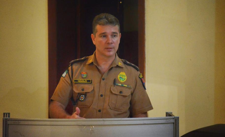 Capitão FRANCISCO CARLOS HRENTECHEN, Comandante da 1ª Cia. do 20º BPM.