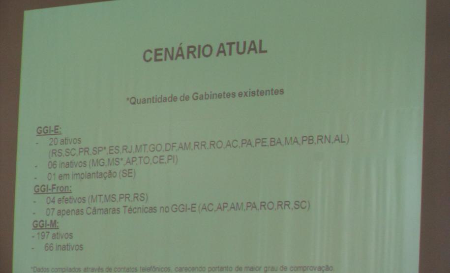 Secretaria de Segurança do Estado participa do Encontro Regional dos GGIs Municipais.