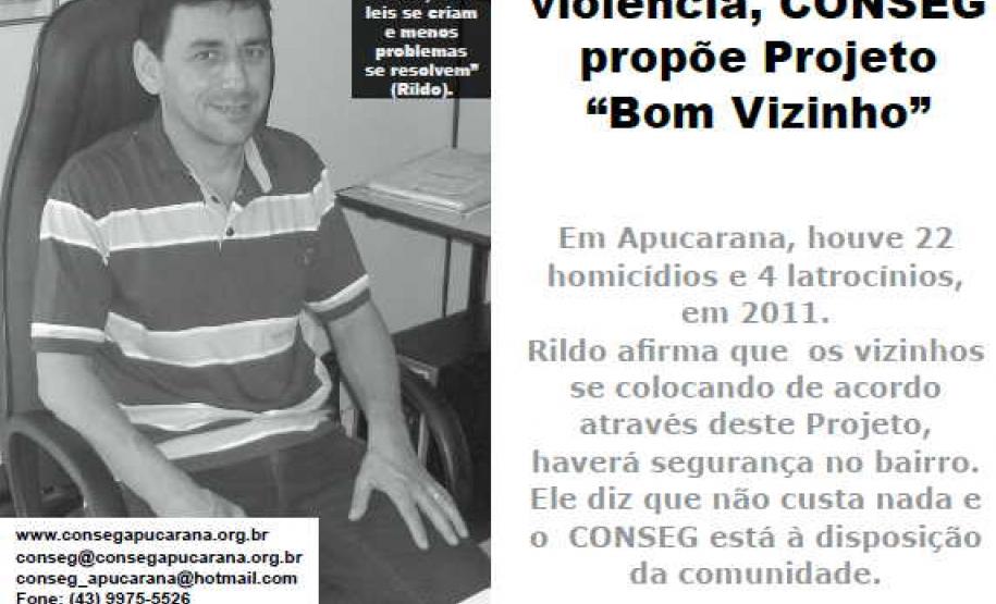 Para combater violência, CONSEG Apucarana propõe Projeto “Bom Vizinho”