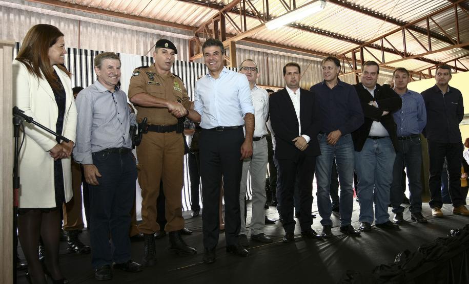 Governo do Paraná inaugura mais uma Companhia do Batalhão de Polícia da Fronteira Governador Beto Richa inaugura a 2ª Companhia do Batalhão de Polícia de Fronteira (BPFron), em Guaíra, no Oeste do Paraná. Guaírar, 24.06.2014 - Foto Jonas Oliveira/ANPr