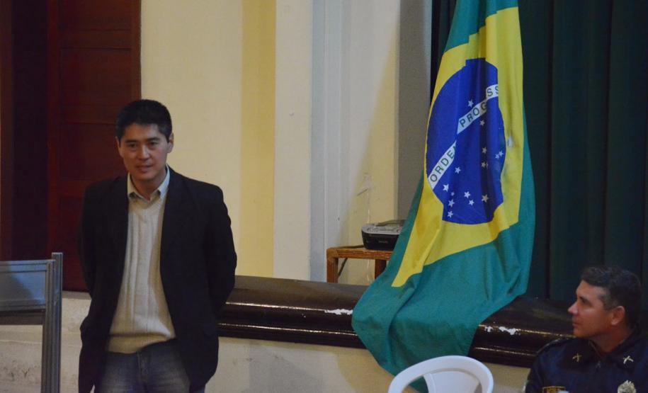 Dr. ROBERTO SHIRAISHI, representando a Coordenadoria Estadual, enfatizou a cooperação SESP/CONSEG