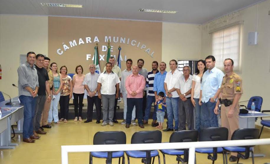 Posse da Diretoria do CONSEG Faxinal No dia 17 de novembro de 2014 tomou posse no plenário da Câmara Municipal o primeiro CONSEG eleito de Faxinal.