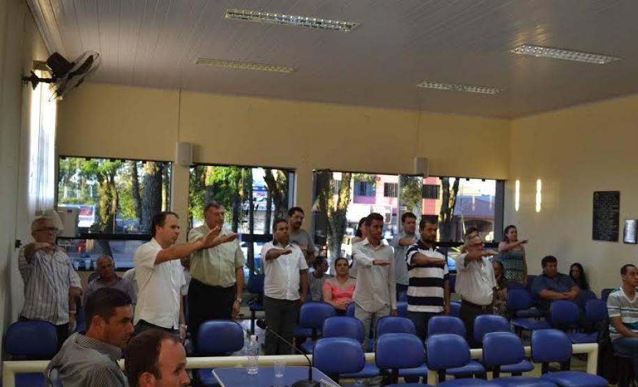 Posse da Diretoria do CONSEG Faxinal No dia 17 de novembro de 2014 tomou posse no plenário da Câmara Municipal o primeiro CONSEG eleito de Faxinal.